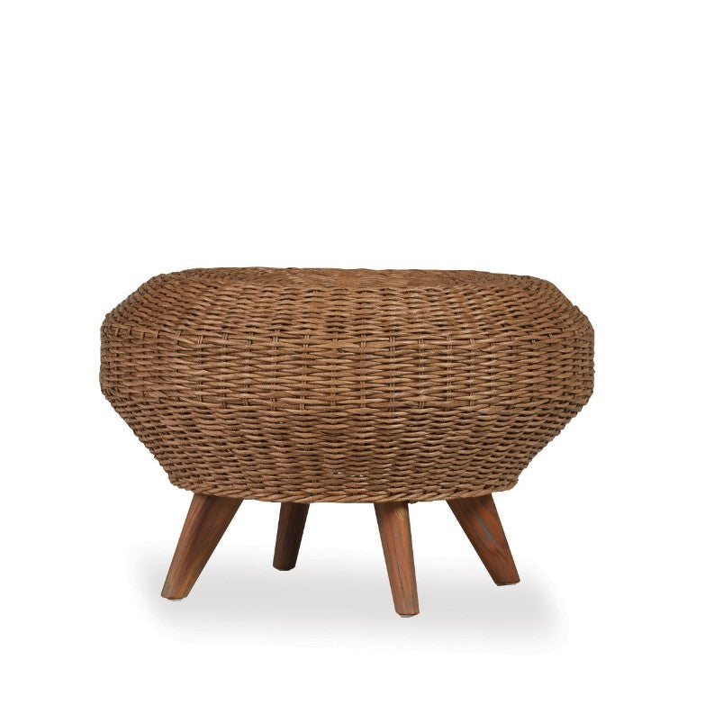 Lloyd Flanders Tobago Woven Vinyl Outdoor Ottoman