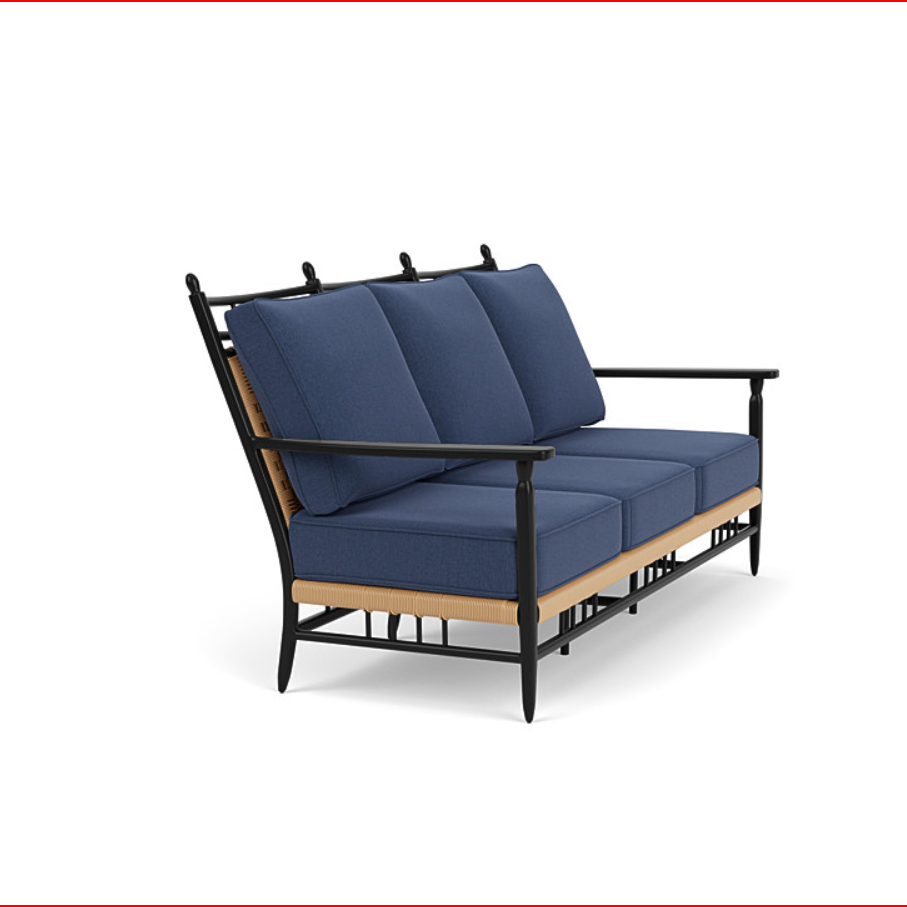 Lloyd Flanders Low Country Woven Vinyl Sofa