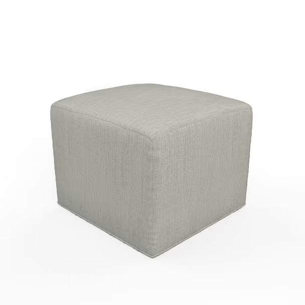 Forever Patio Lunaro Recycled Poly Lumber Outdoor Medium Cube Ottoman