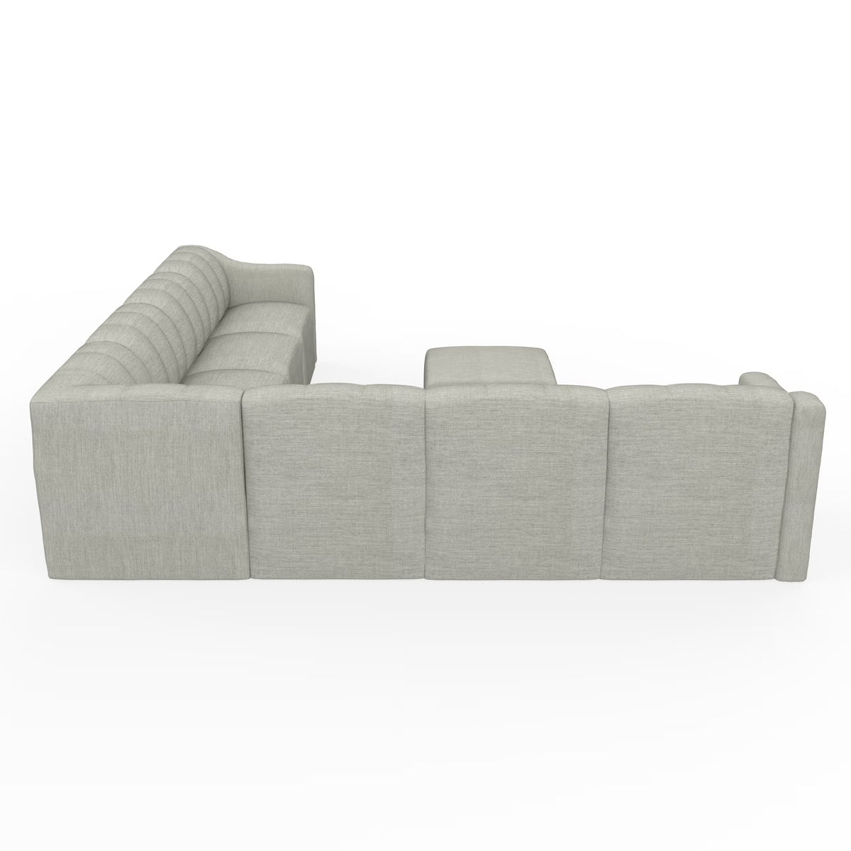 Forever Patio Lunaro Recycled Poly Lumber Outdoor 7-Person Sectional Conversation Set
