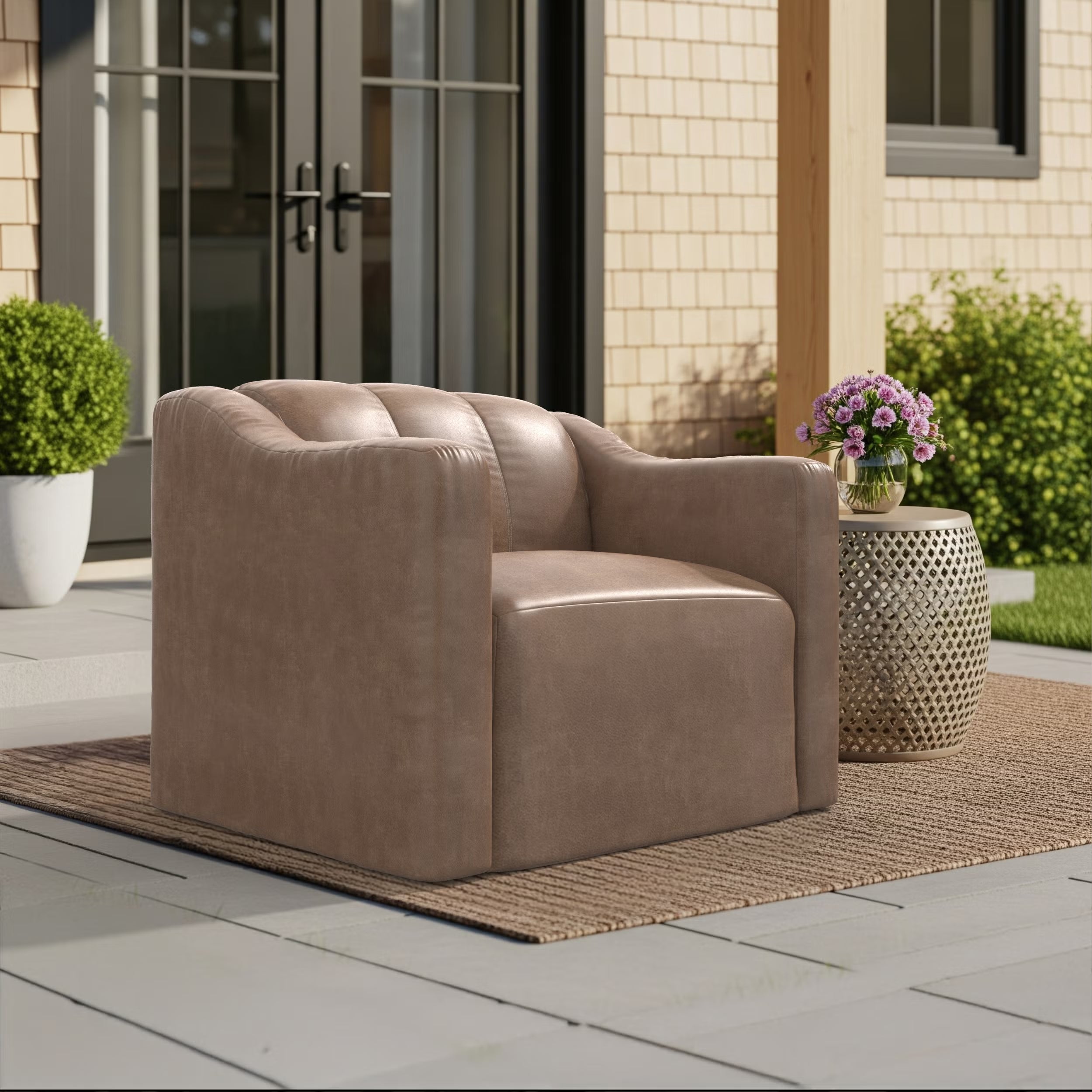 Forever Patio Lunaro Recycled Poly Lumber Outdoor Lounge Chair
