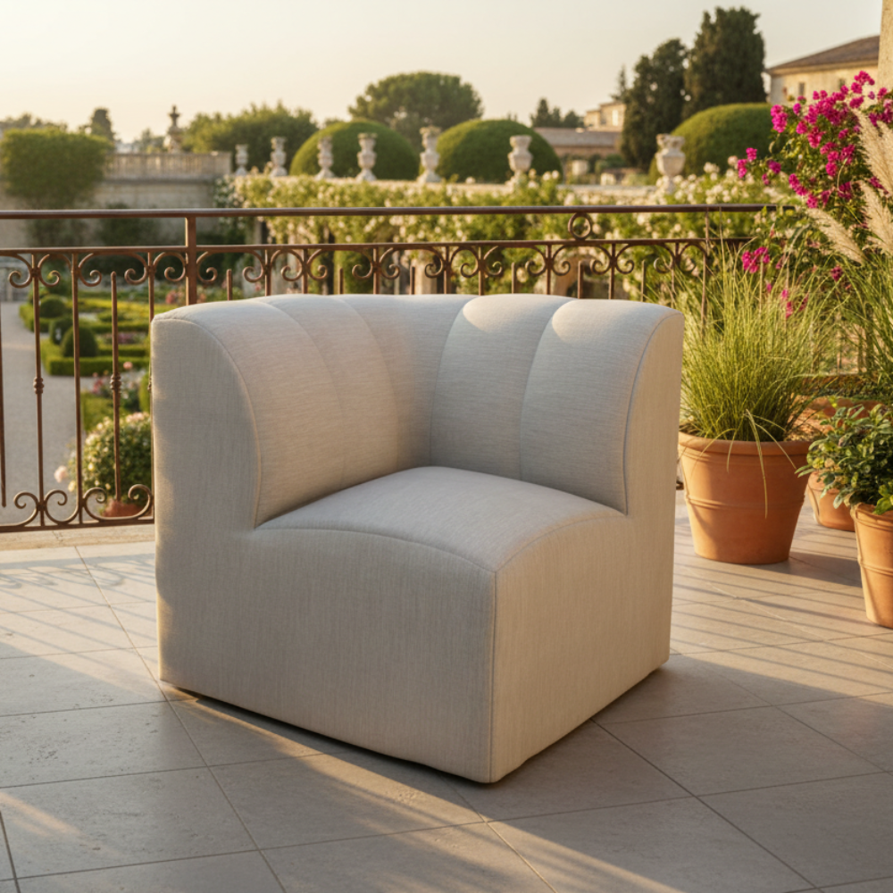 Forever Patio Lunaro Recycled Poly Lumber Outdoor Sectional Corner Chair