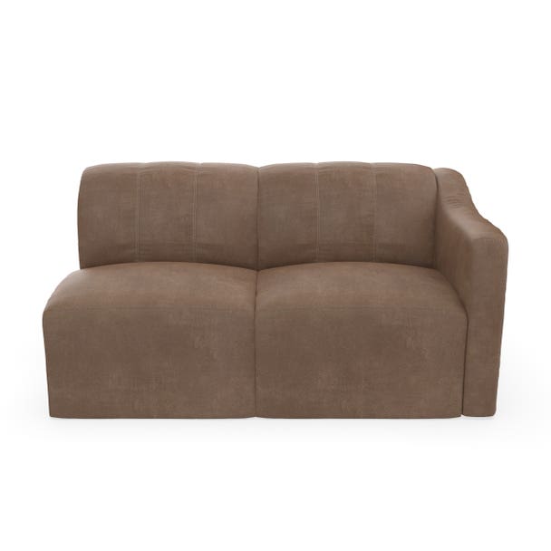 Forever Patio Lunaro Recycled Poly Lumber Outdoor Sectional Left Arm Loveseat