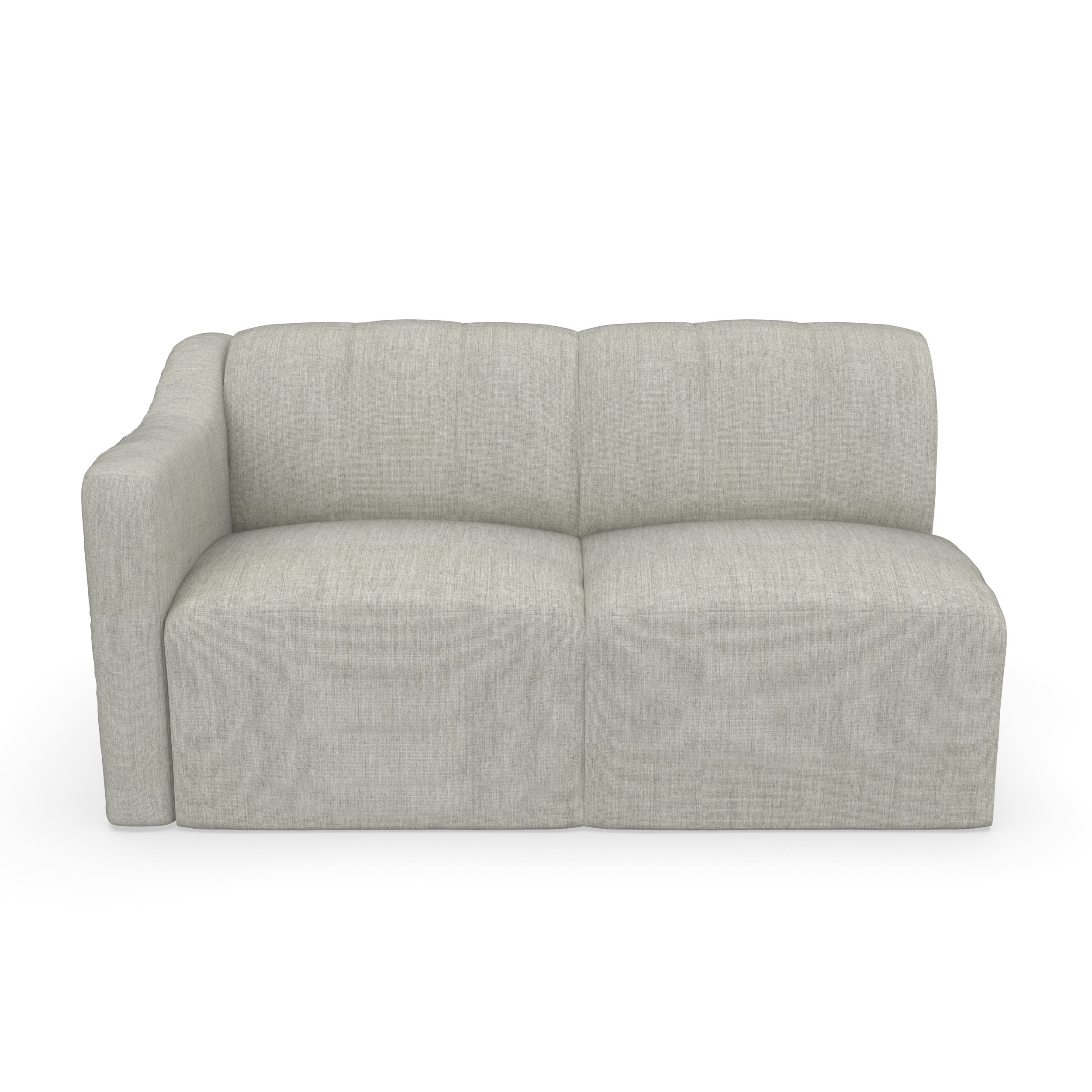 Forever Patio Lunaro Recycled Poly Lumber Outdoor Sectional Left Arm Loveseat