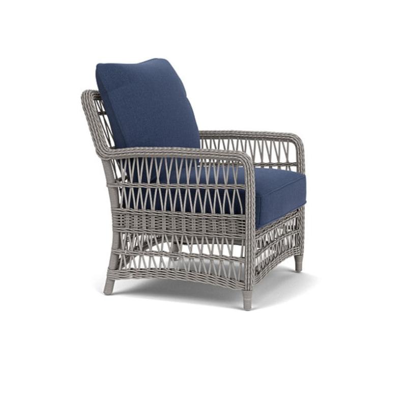 Lloyd Flanders Mackinac Woven Vinyl Outdoor 4-Person Round Dining Set