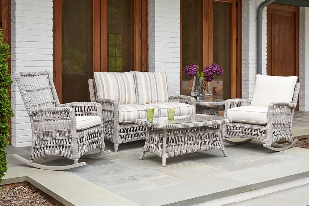 Lloyd Flanders Mackinac Woven Vinyl Outdoor Sofa