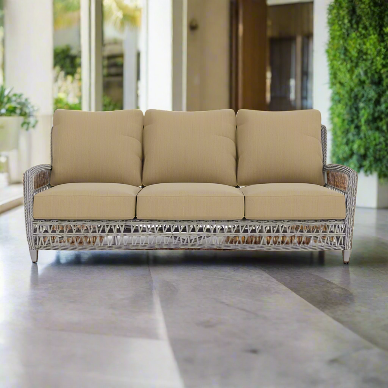 Lloyd Flanders Mackinac Woven Vinyl Outdoor Sofa