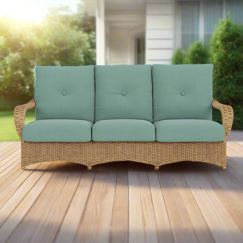 Lloyd Flanders Magnolia Woven Vinyl Sofa