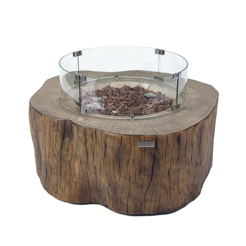 Elementi Manchester Glass Fiber Reinforced Concrete Outdoor Fire Pit Table
