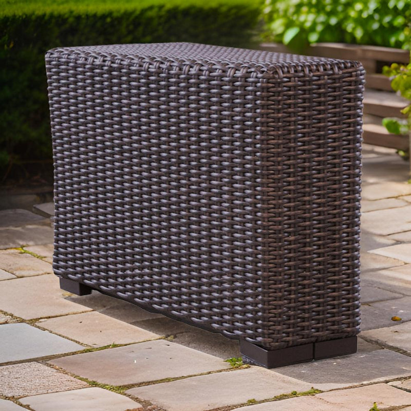 Lloyd Flanders Mesa Woven Vinyl Outdoor 2‑Person Conversation Set