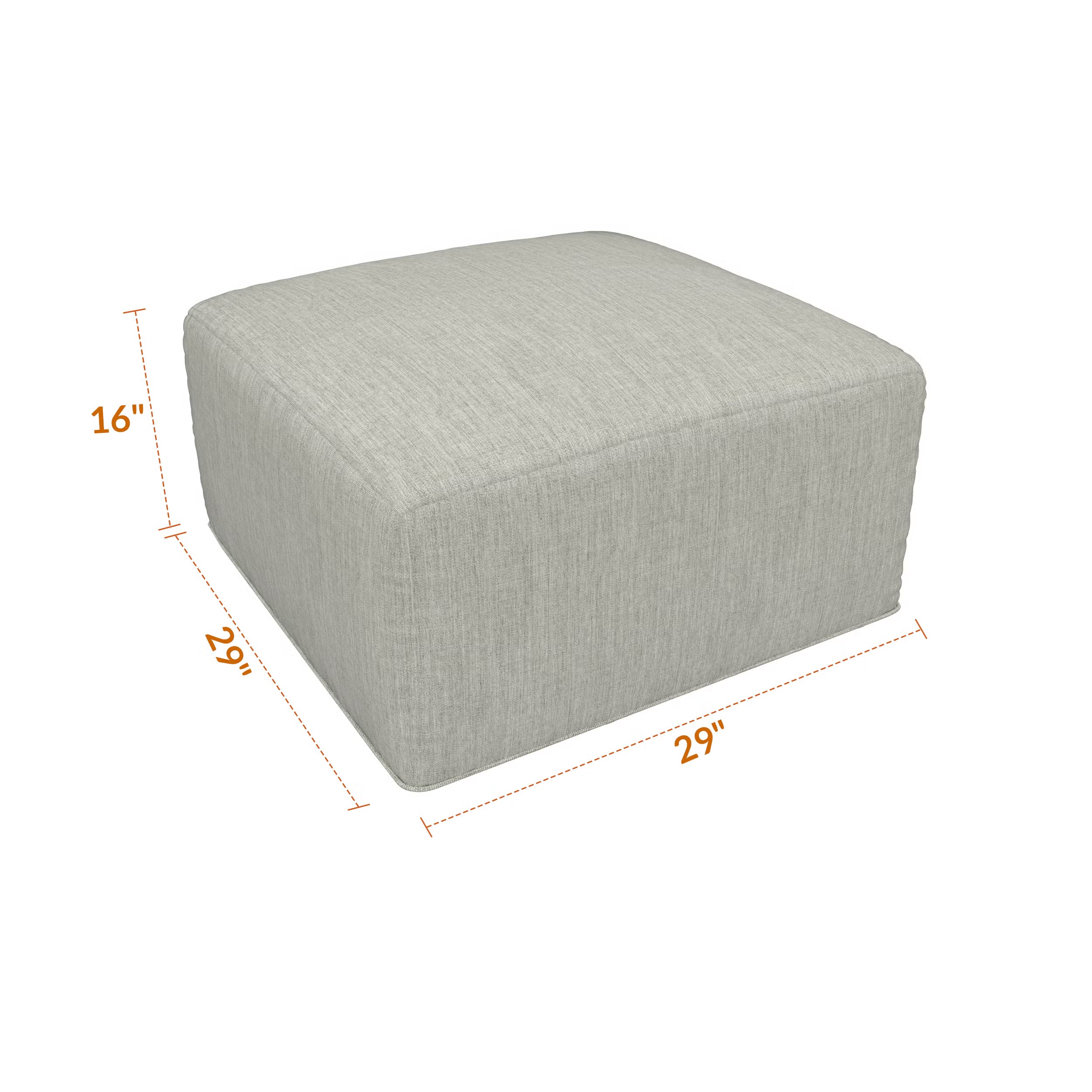 Forever Patio Murano Outdoor Square Ottoman
