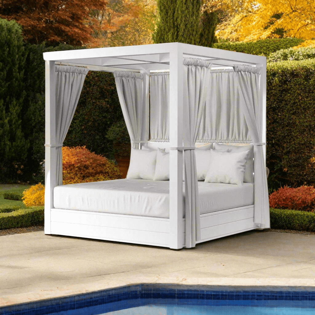 Sunset West Newport Aluminum Outdoor Resort King Daybed