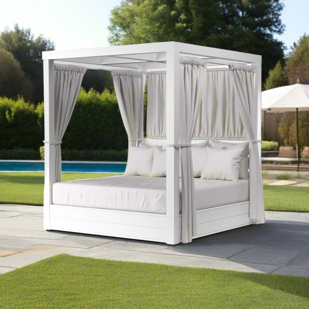 Sunset West Newport Aluminum Outdoor Resort King Daybed