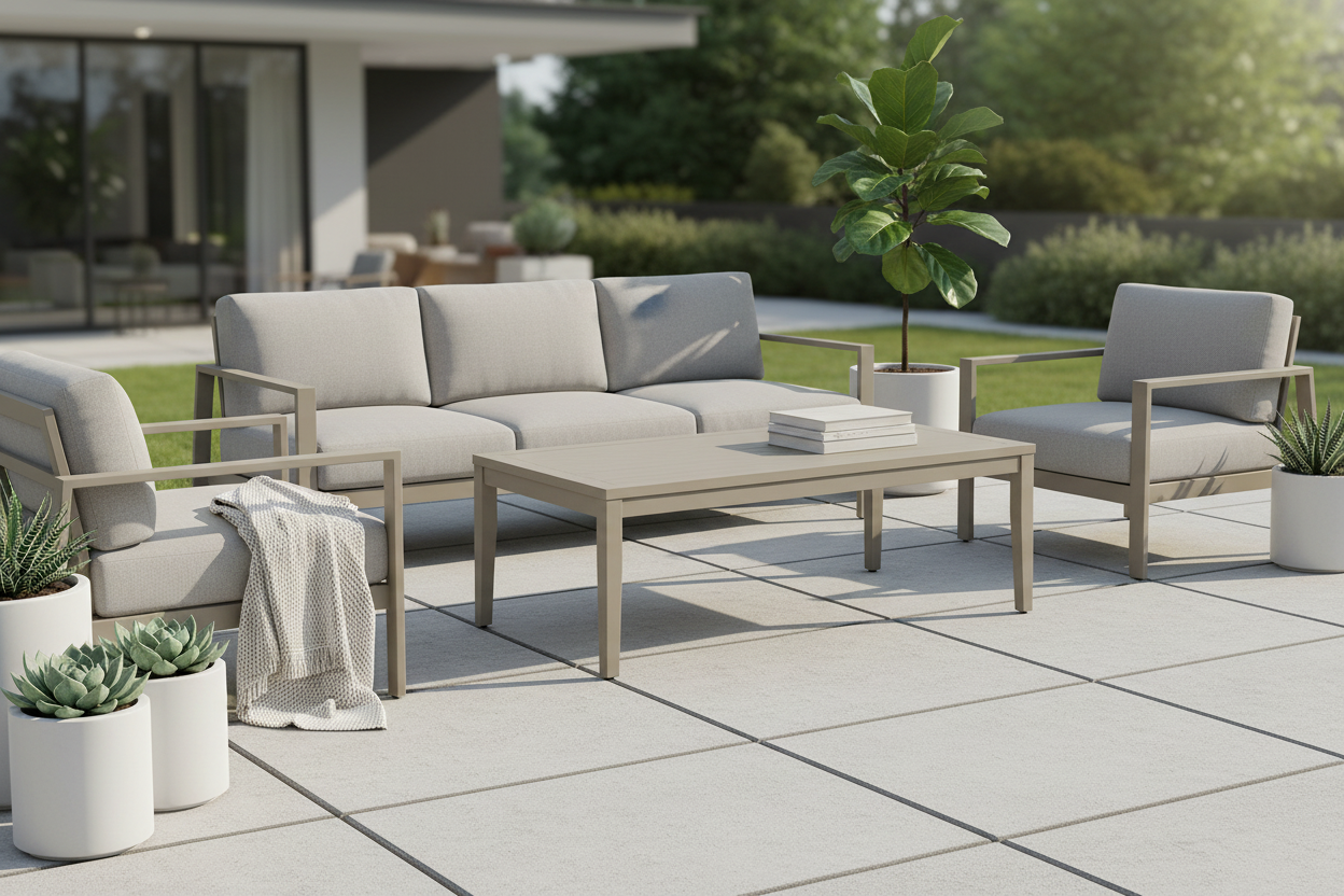 South Sea Rattan Nicole Aluminum Outdoor Coffee Table