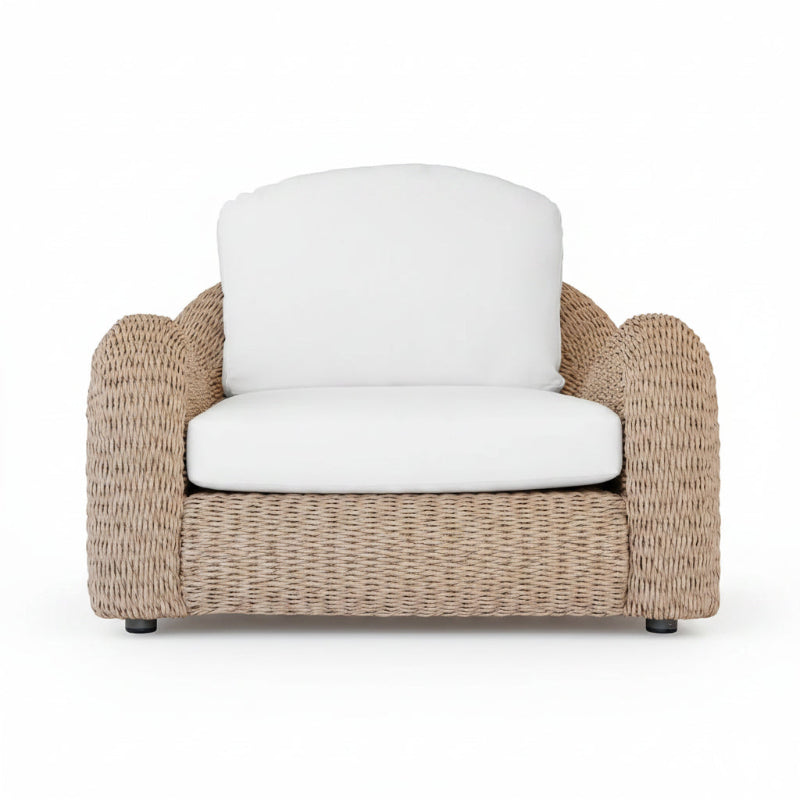 OUTSY Katalina Aluminum Wicker Outdoor 4-Person Conversation Set