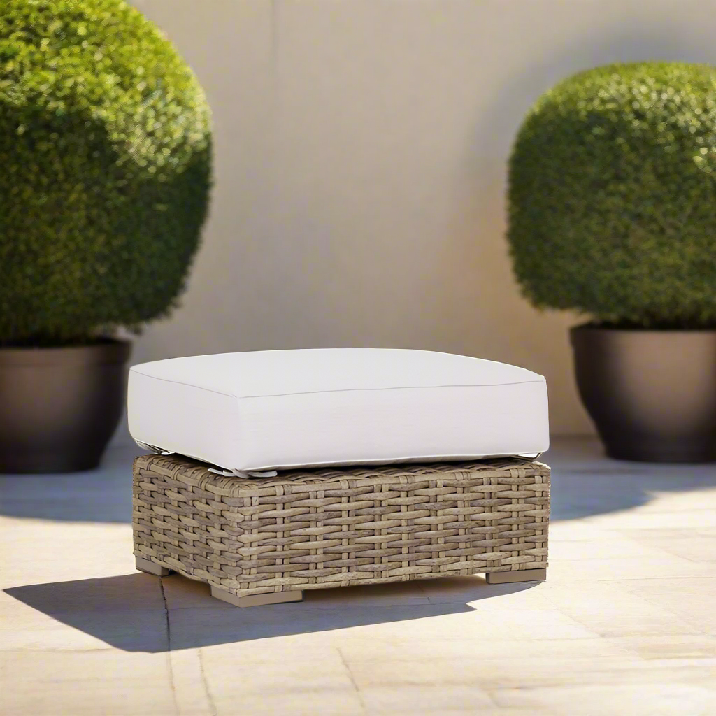 Sunset West Havana Wicker Outdoor Ottoman