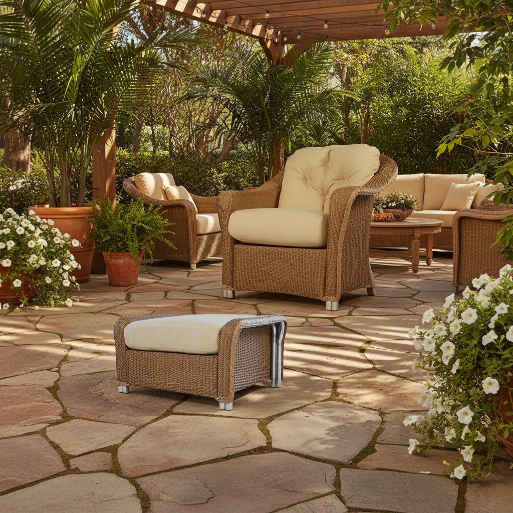 Lloyd Flanders Reflections Comfort Duo – Lounge Chair + Ottoman