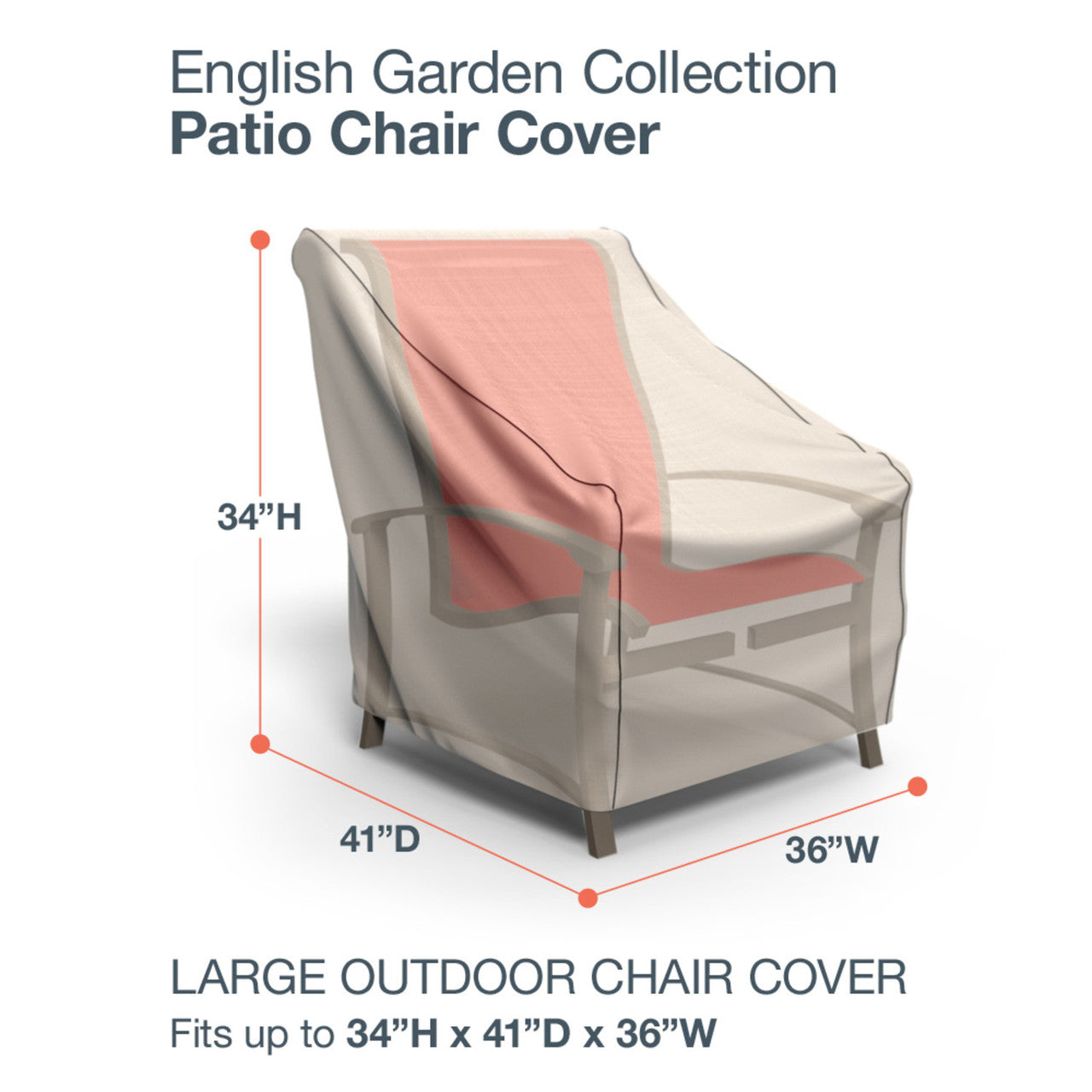 Budge Industries English Garden Patio Chair Cover