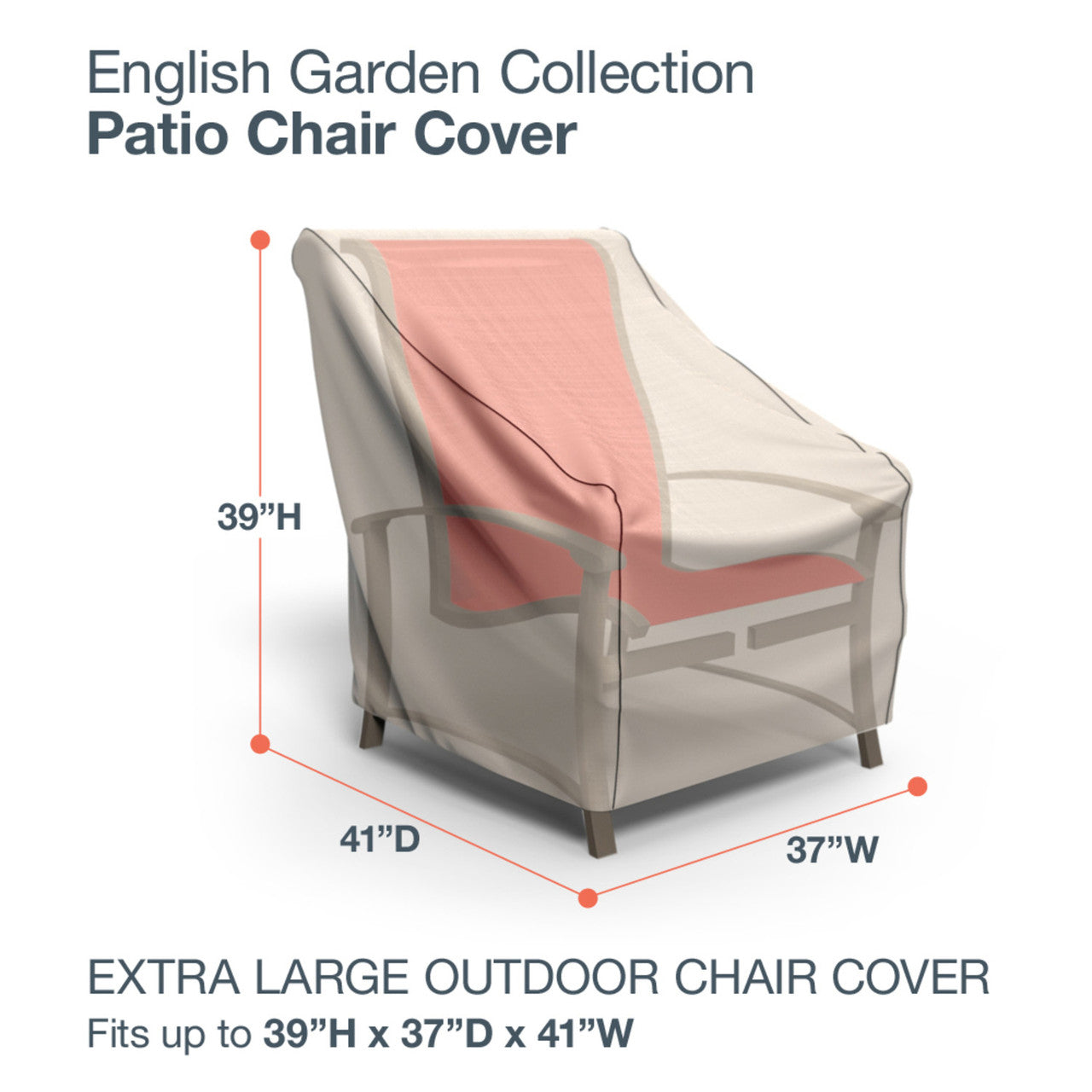 Budge Industries English Garden Patio Chair Cover