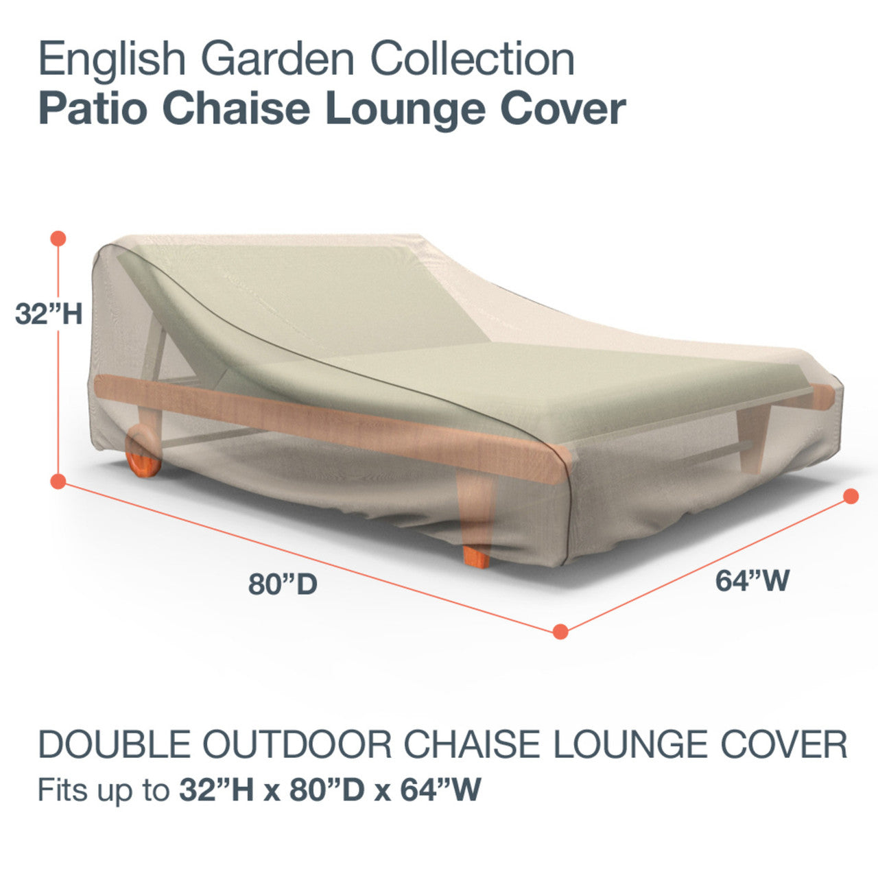 Budge Industries English Garden Patio Chaise Lounge Cover