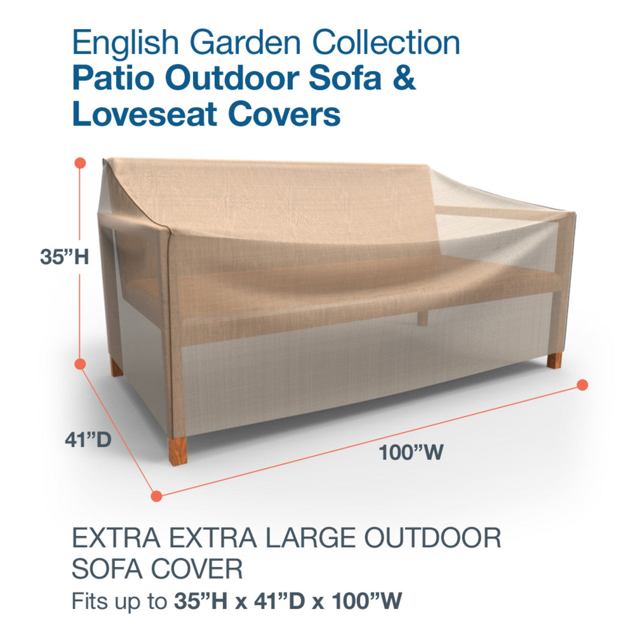 Budge Industries English Garden Patio Sofa Cover