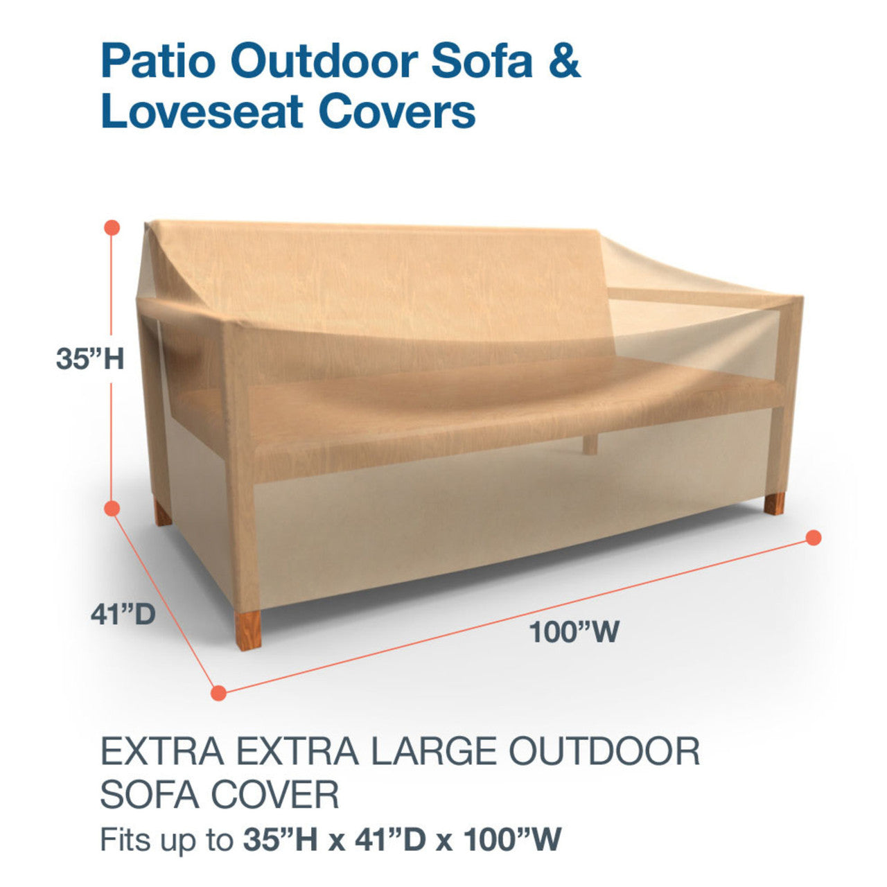 Budge Industries All Seasons Patio Sofa Cover