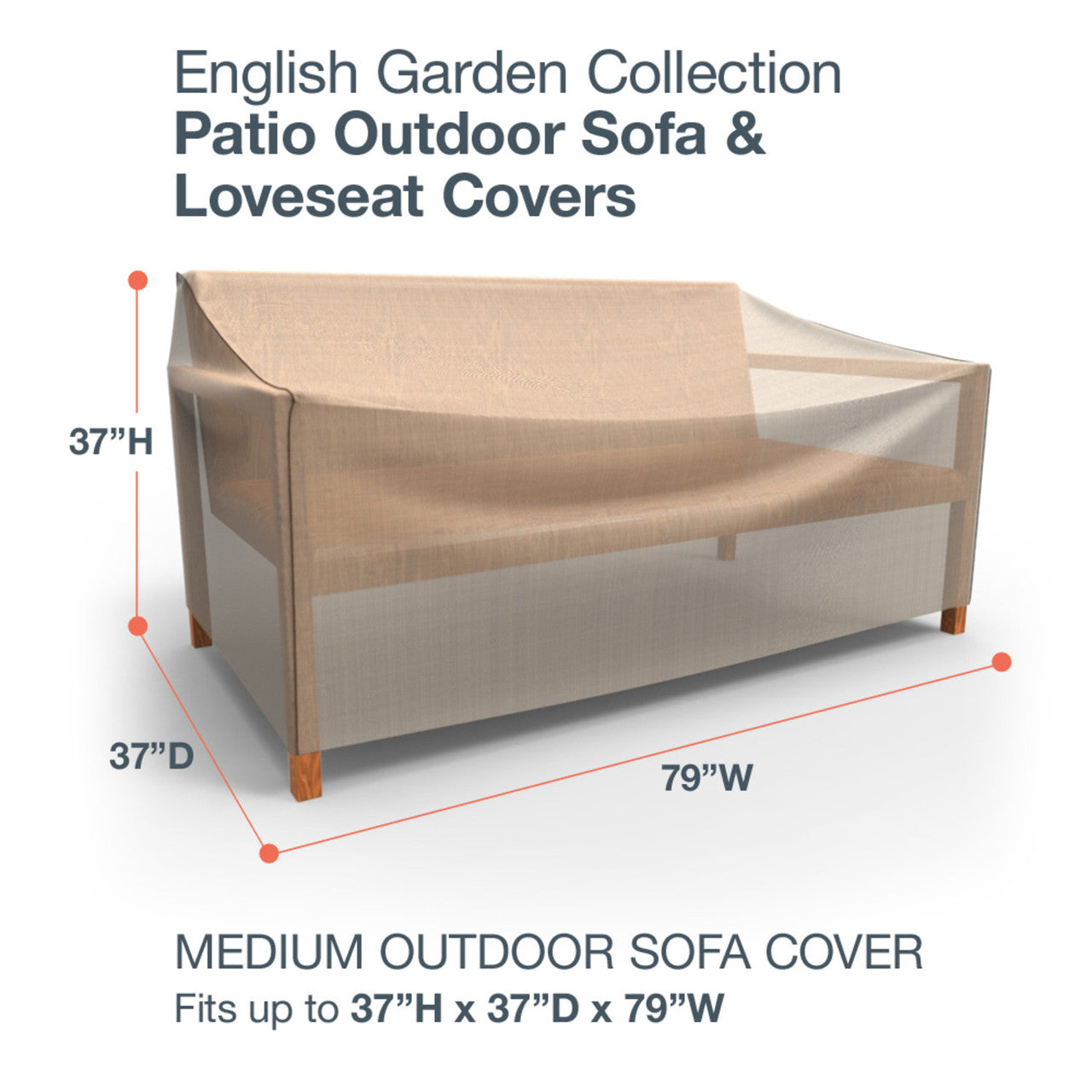 Budge Industries English Garden Patio Sofa Cover