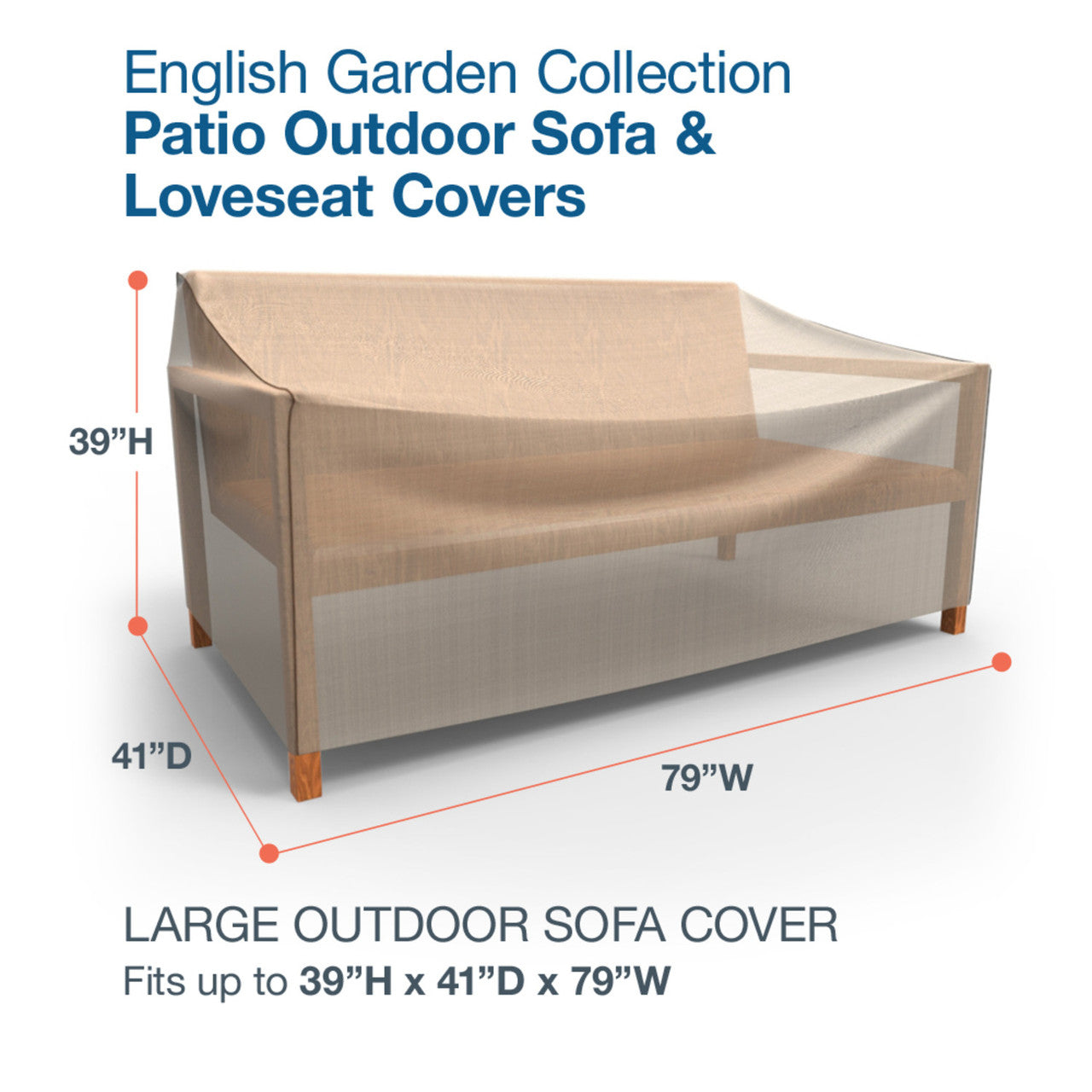 Budge Industries English Garden Patio Sofa Cover