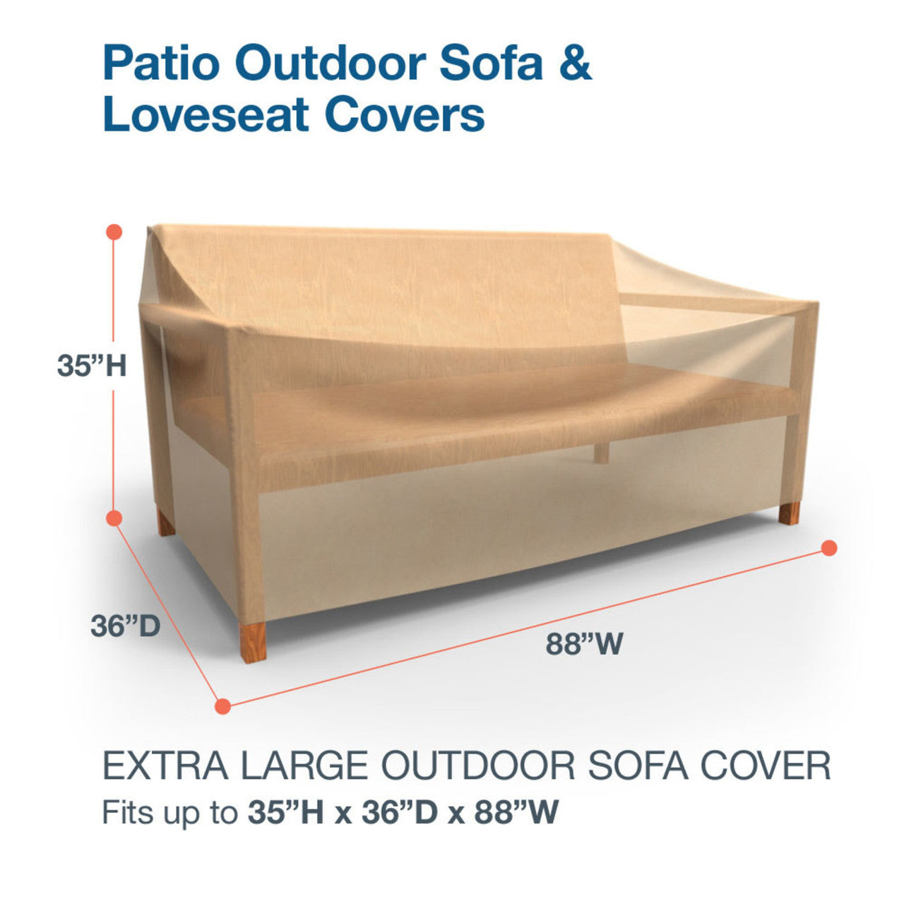 Budge Industries All Seasons Patio Sofa Cover