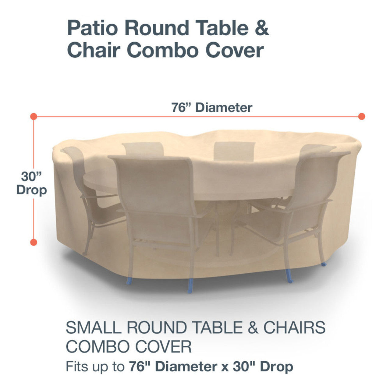 Budge Industries All Seasons Round Table/Chair Combo Cover
