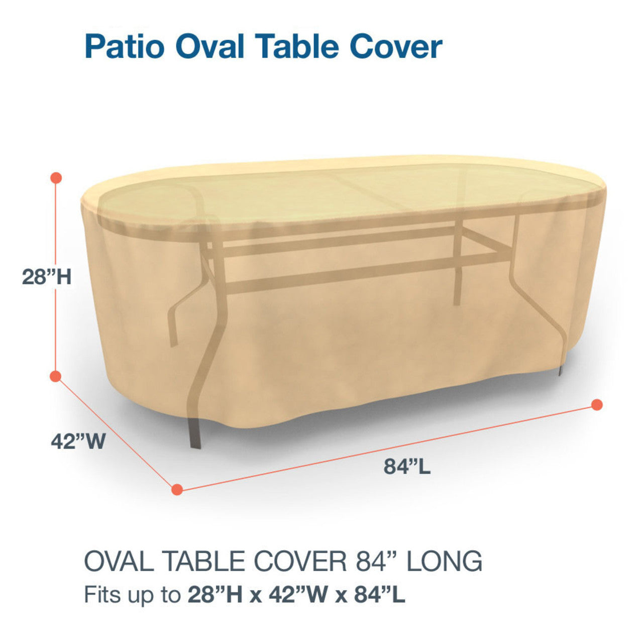 Budge Industries All Seasons Oval Patio Table Cover