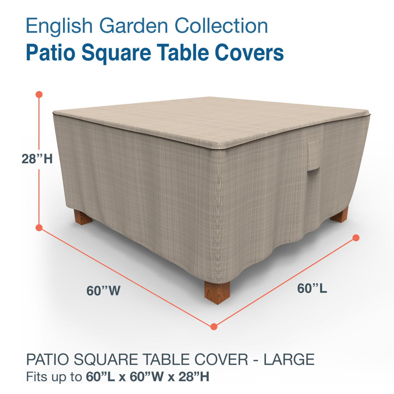 Budge Industries English Garden Square Patio Table Cover