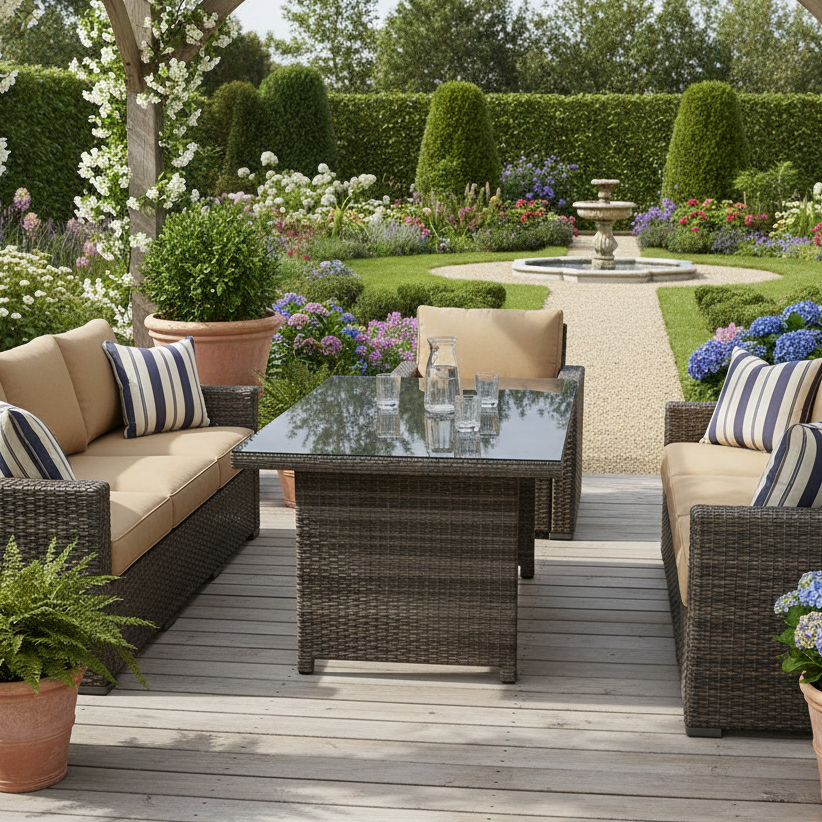 Panama Jack Graphite Aluminum Outdoor Rectangular High Coffee Table with Frosted Glass