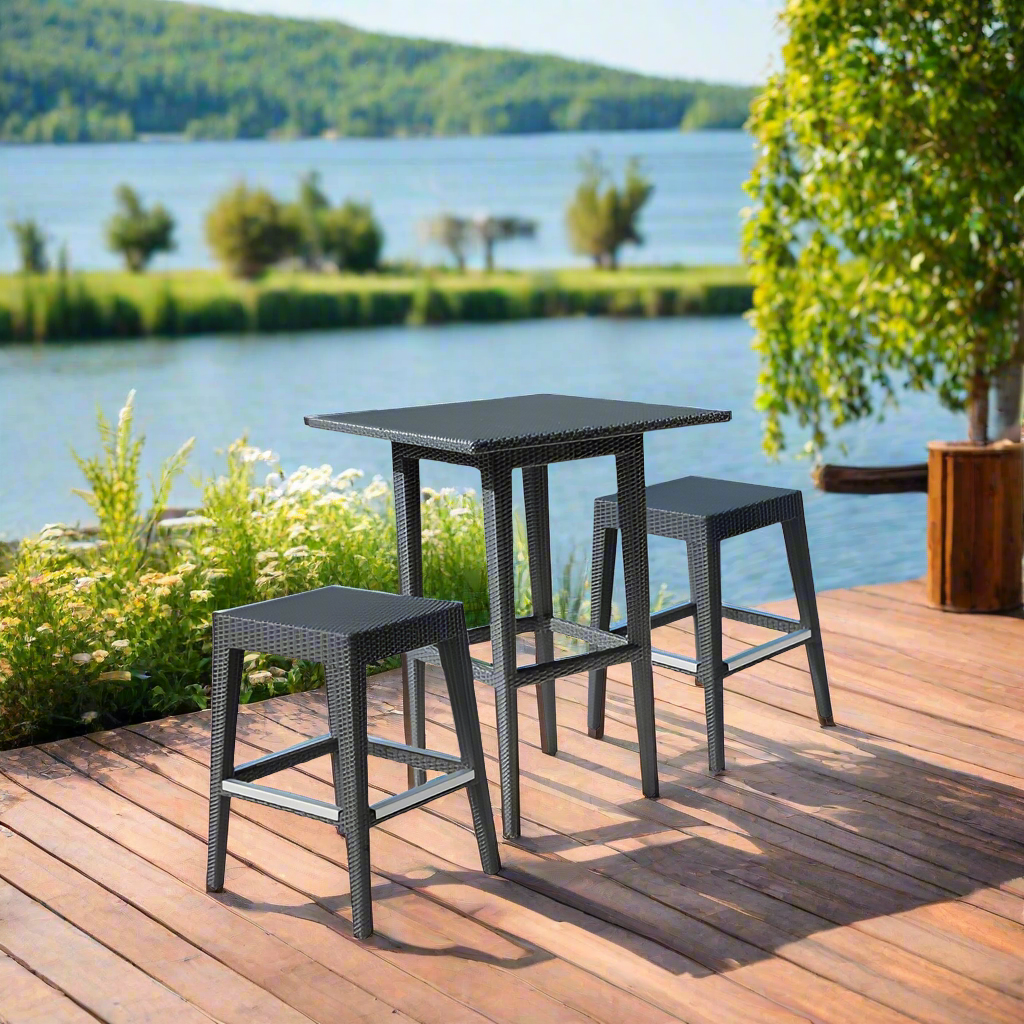 Panama Jack Onyx 3-Piece Pub Set