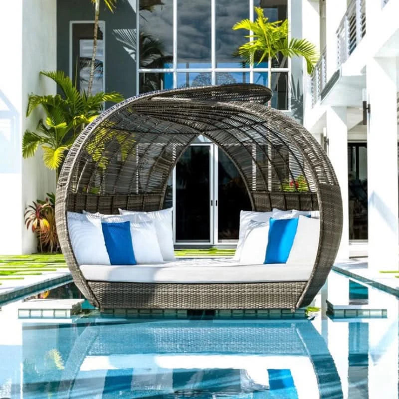 Panama Jack Banyan Wicker Outdoor Daybed