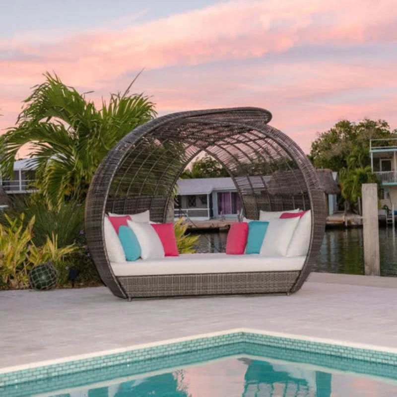 Panama Jack Banyan Wicker Outdoor Daybed