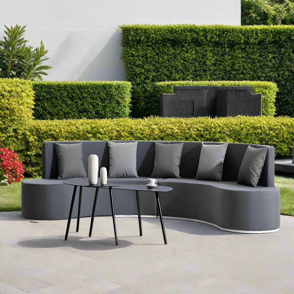 Panama Jack Wave Aluminum Outdoor 5-Person Sectional Set