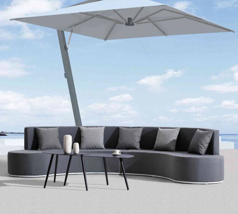 Panama Jack Wave Aluminum Outdoor 5-Person Sectional Set