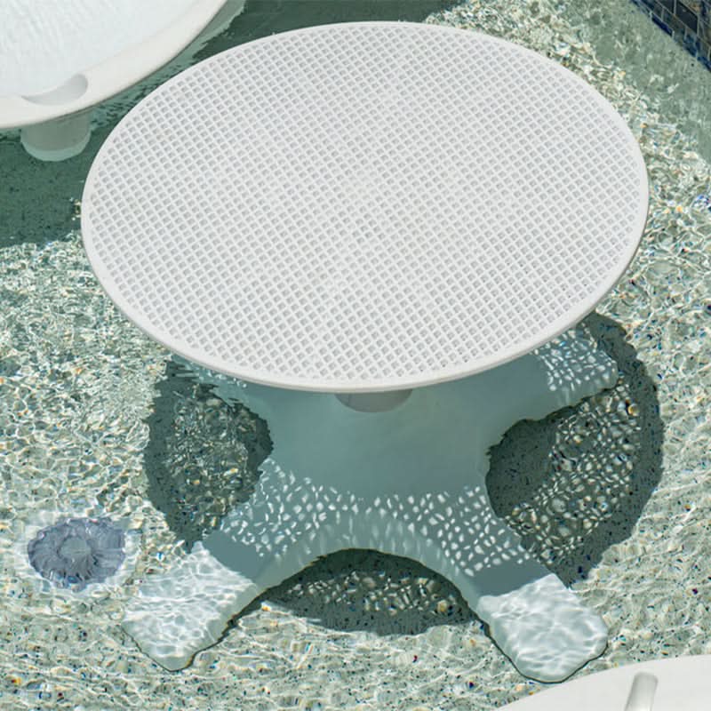Panama Jack In-Pool Wave Outdoor Polypropylene Plastic End Table