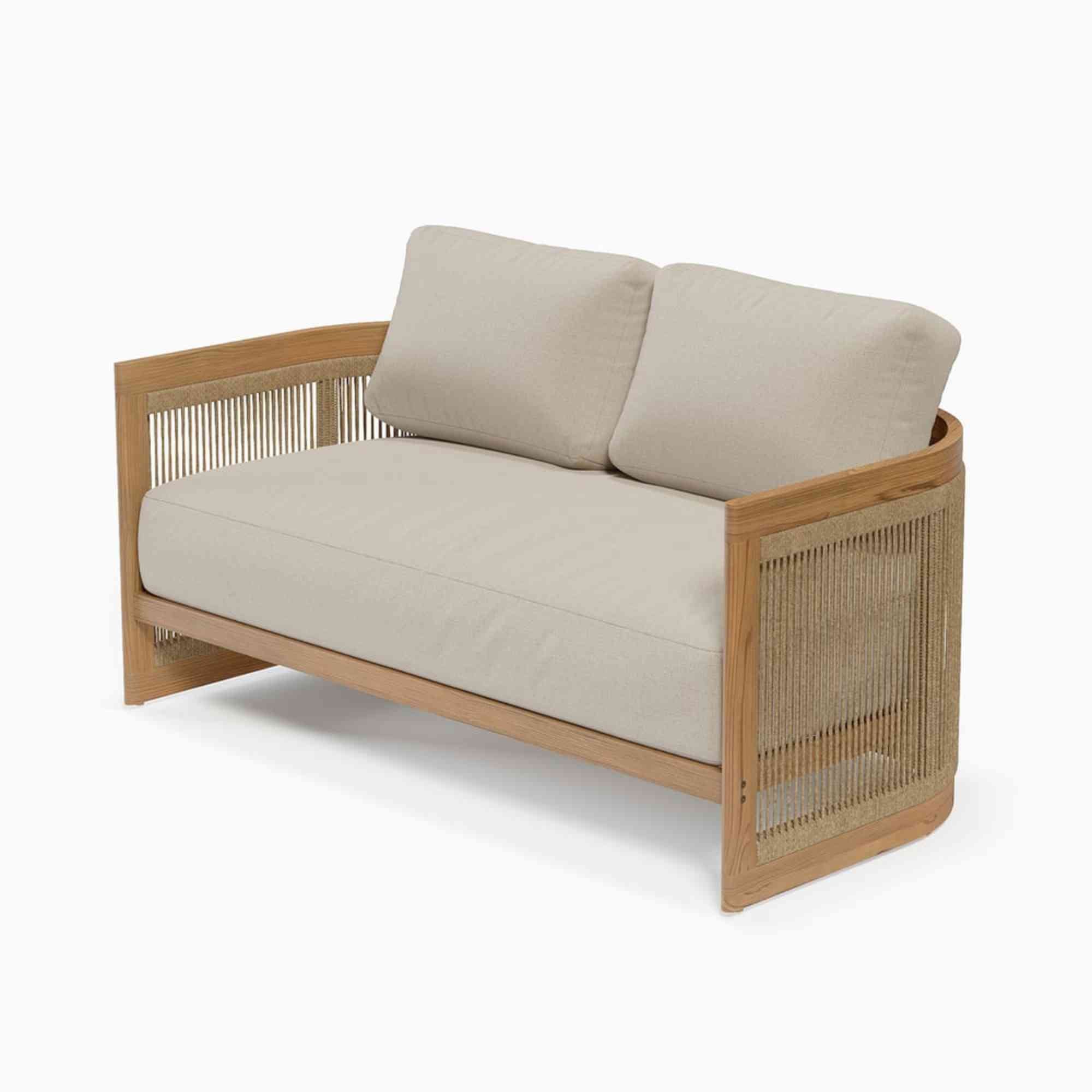 Hospitality Rattan Compass Cay 4-Piece Loveseat Set