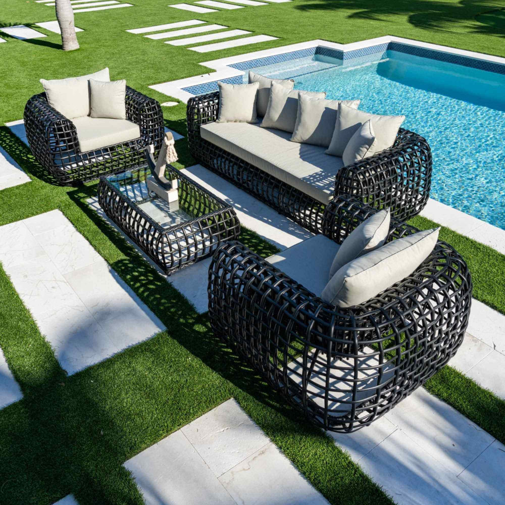 Hospitality Rattan Monte Carlo 4-Piece Seating Set