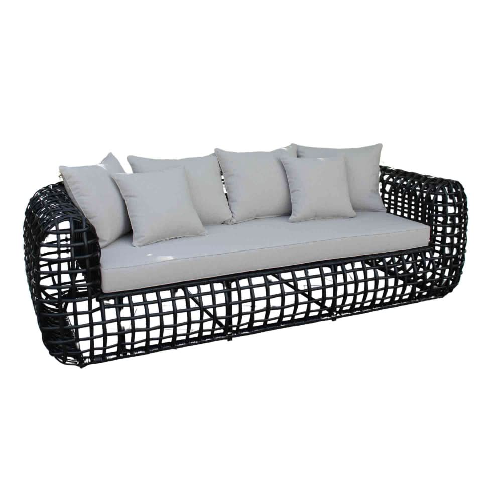 Hospitality Rattan Monte Carlo Wicker Outdoor 5-Person Seating Set