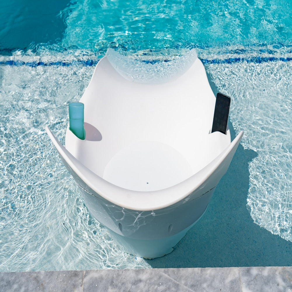Panama Jack Wave Outdoor (HDPE) In-Pool Chaise Lounger (Set of 2)