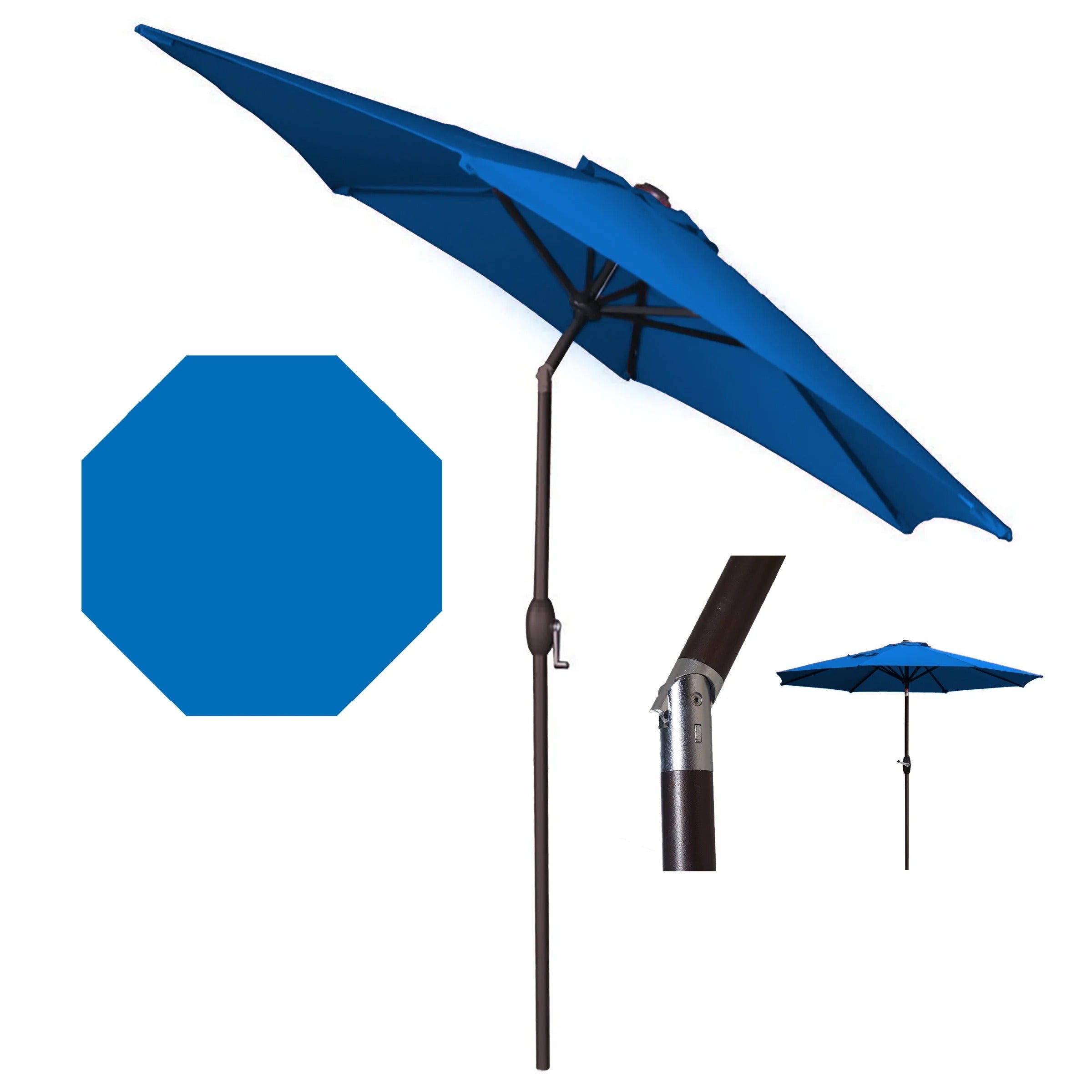 Panama Jack 9 Ft Alum Patio Umbrella W/Crank