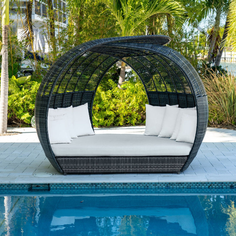 Panama Jack Banyan Wicker Outdoor Daybed