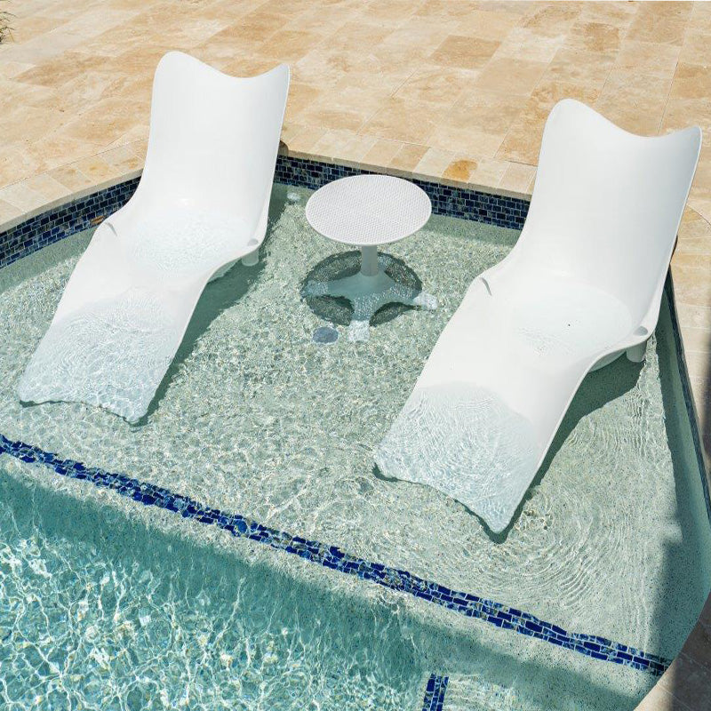 Panama Jack Wave In-Pool Chaise Lounger With End Table (Set of 2)