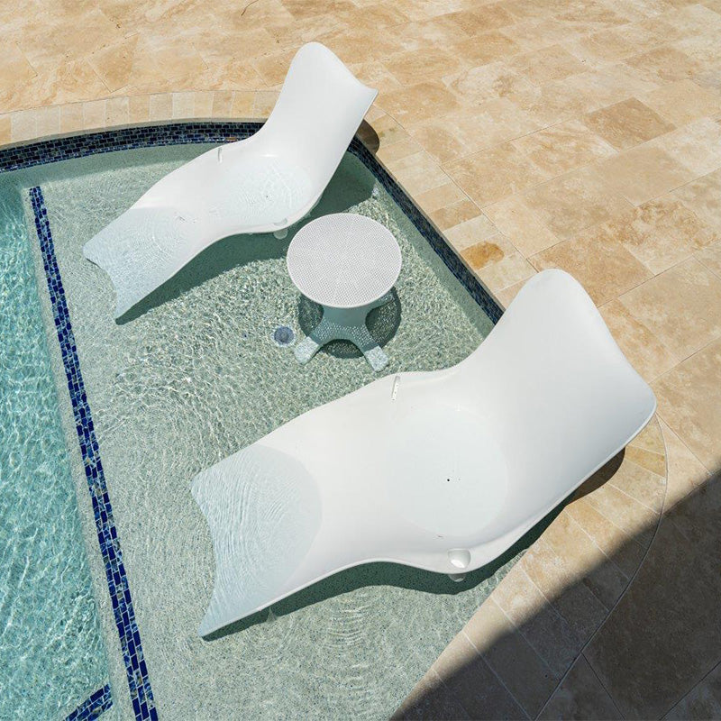 Panama Jack Wave In-Pool Chaise Lounger With End Table (Set of 2)