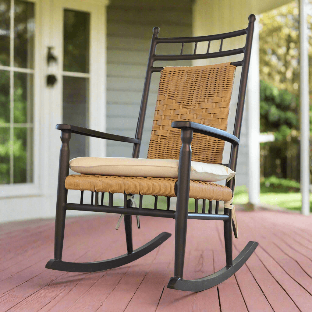 Lloyd Flanders Low Country Woven Vinyl Outdoor Porch Rocker