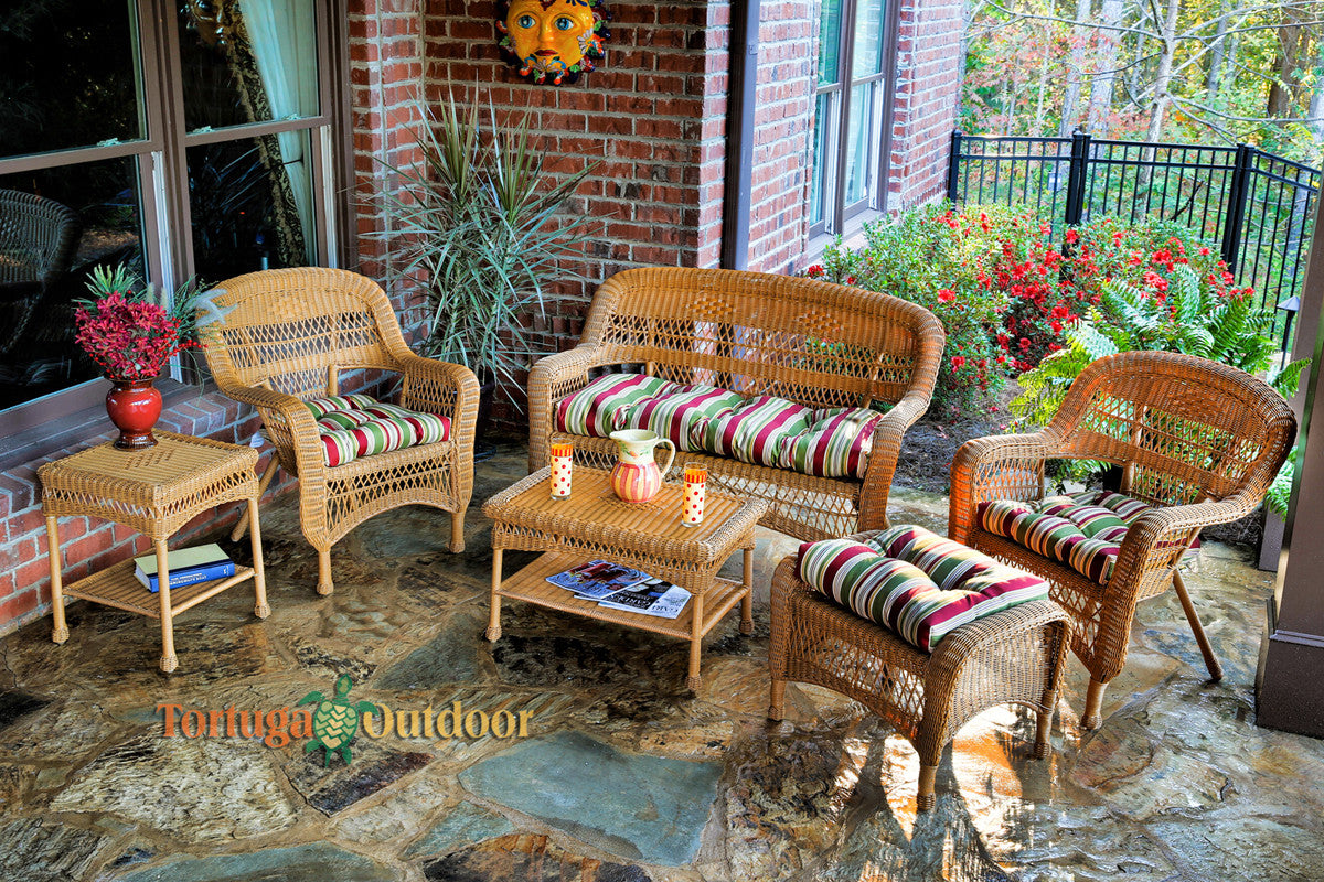 Tortuga Outdoor Portside Resin Wicker 6 Piece Patio Set