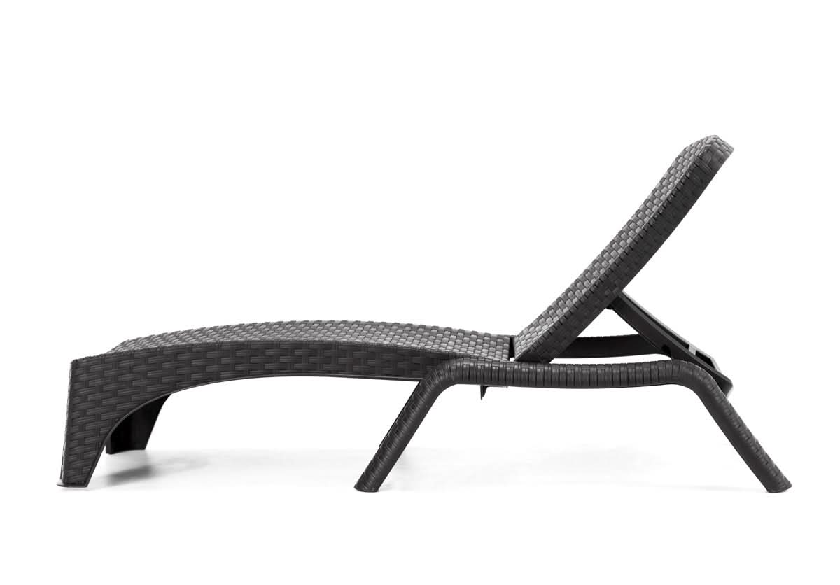 Rainbow Outdoor Roma Polypropylene Set of 2 Chaise Lounger-Anthracite